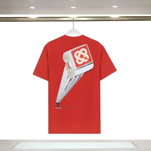 Casablanca Pillar Graphic T-Shirt Red
