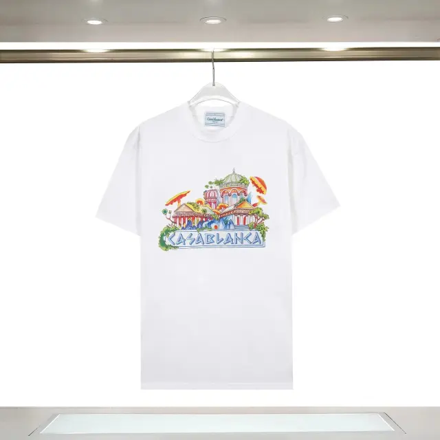 Casablanca Architectural Landscape T-Shirt White