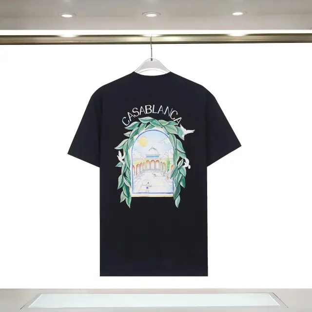 Casablanca Tennis Club Arch T-Shirt Black