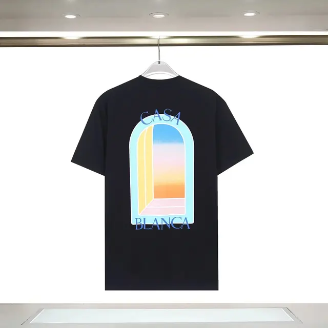 Casablanca Arch Window Graphic T-Shirt Black