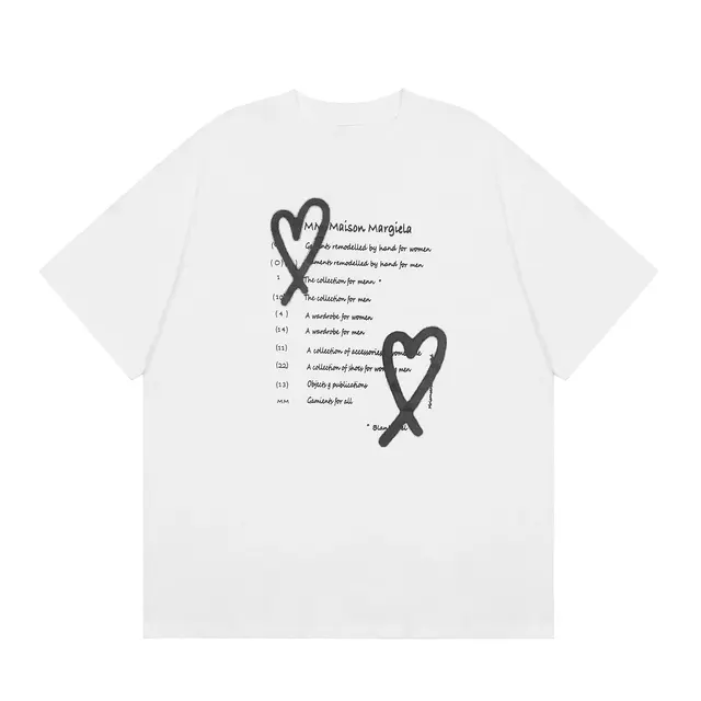 Maison Margiela Heart Logo White T-Shirt