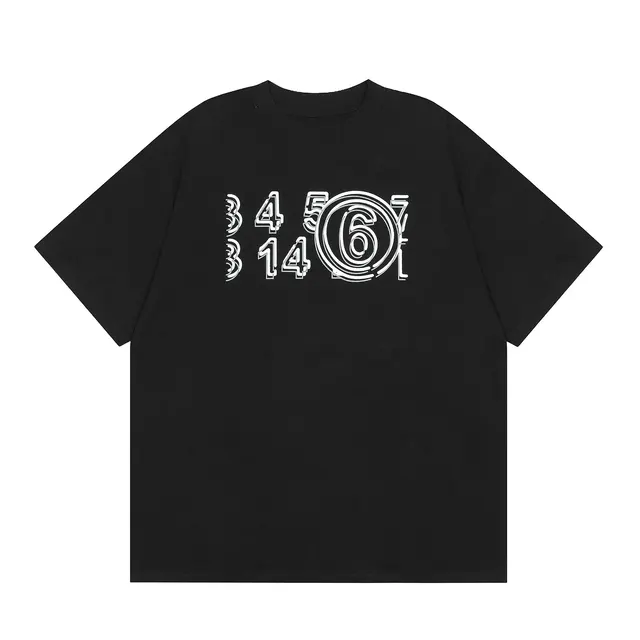 MM6 Maison Margiela Number Circled Black T-Shirt
