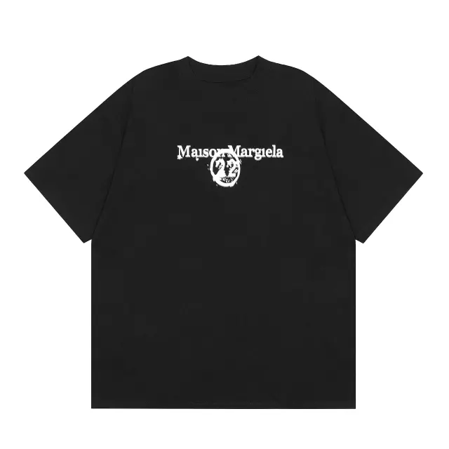 Maison Margiela Number Logo Black T-Shirt