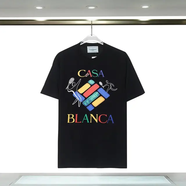 Casablanca Tennis Club Graphic T-Shirt Black