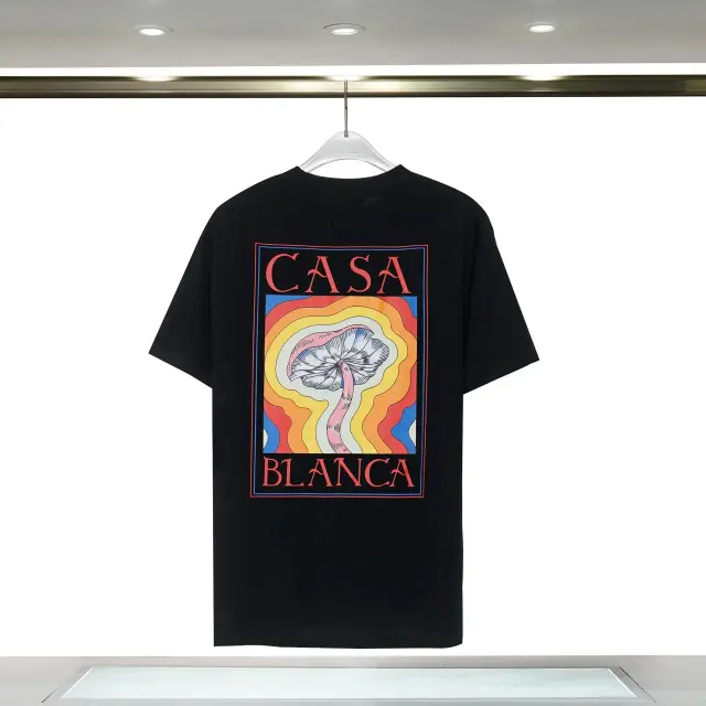 Casablanca Psychedelic Mushroom T-Shirt Black