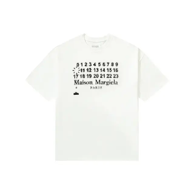 Maison Margiela Number Graphic White T-Shirt