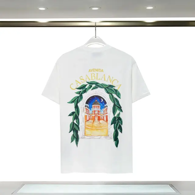 Casablanca Avenida Architecture White T-Shirt