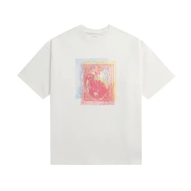 MM6 Maison Margiela Framed Portrait Graphic T-Shirt Off White
