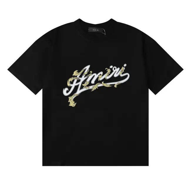 AMIRI Baroque Script Black T-Shirt