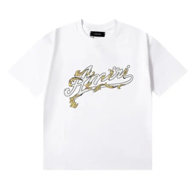 AMIRI Baroque Script White T-Shirt