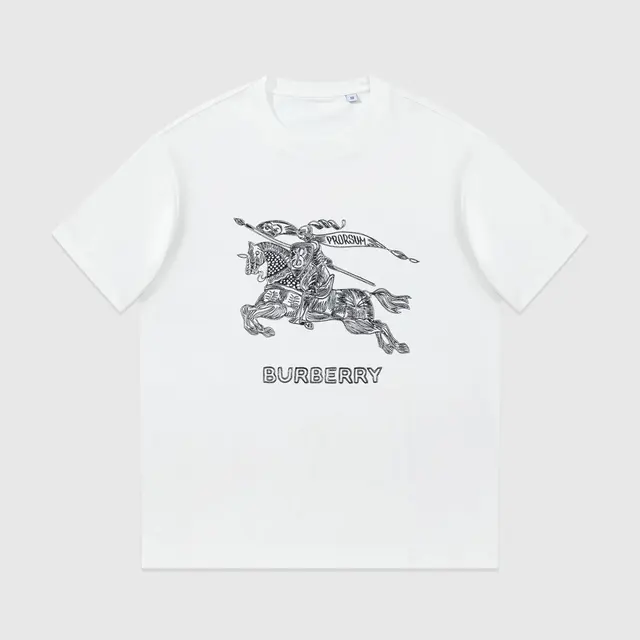 Burberry Equestrian Knight White T-Shirt