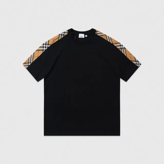 Burberry Vintage Check Stripe Black T-Shirt