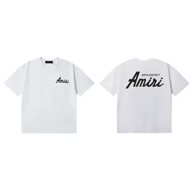 Amiri Arts District Script White T-Shirt