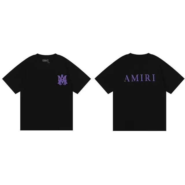 Amiri MA Core Logo T-Shirt Black Purple