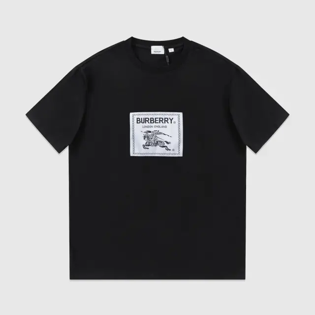 Burberry Logo Patch Black T-Shirt