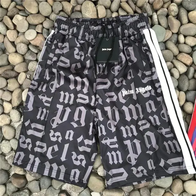 Palm Angels Monogram Track Shorts Black