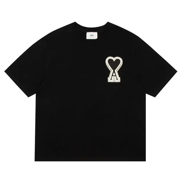 Ami Paris Ami de Cœur T-Shirt Black White
