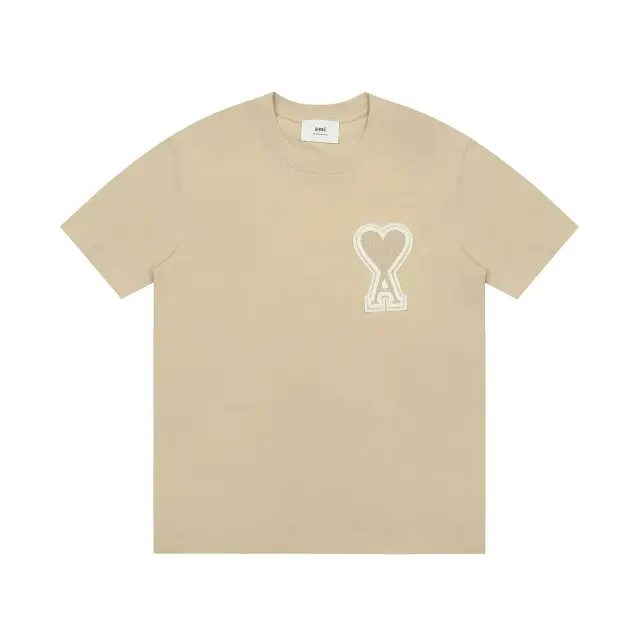 Ami Paris Ami de Cœur T-Shirt Beige