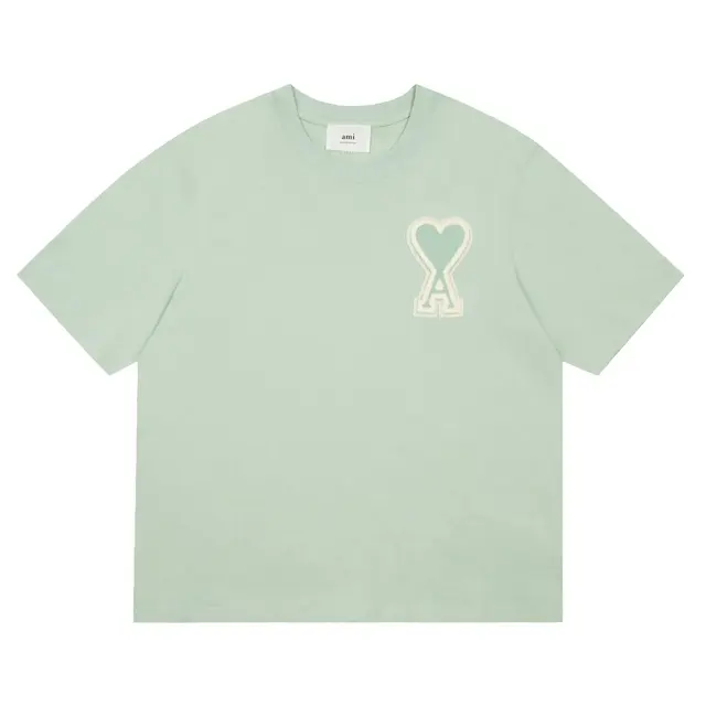 AMI Paris Ami de Cœur T-Shirt Mint Green