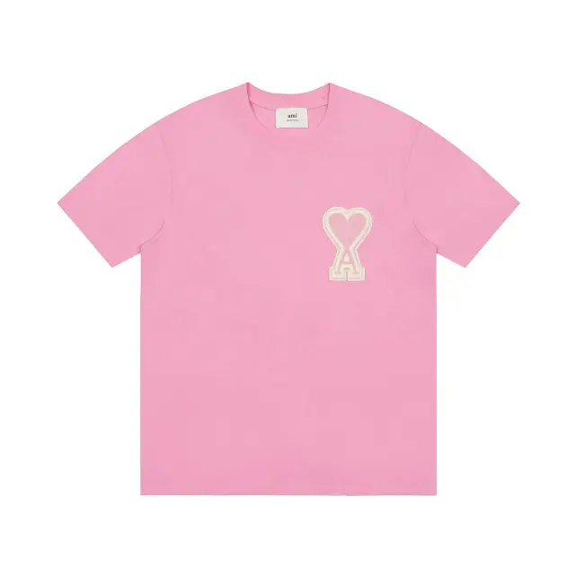 AMI Paris Ami de Cœur T-Shirt Rose Pink