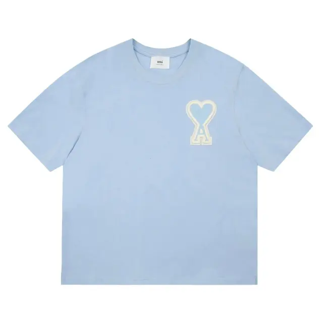 AMI Paris Ami de Cœur T-Shirt Sky Blue