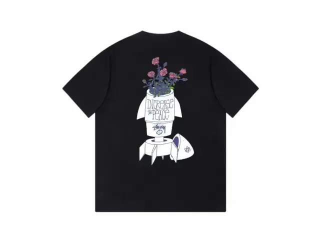 Stussy Increase The Peace T-Shirt Black
