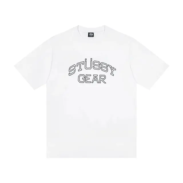 Stussy Gear Arch Logo T-Shirt White