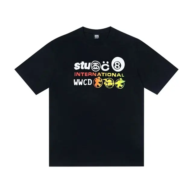 Stussy International 8-Ball T-Shirt Black