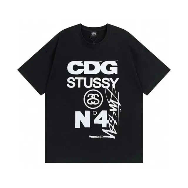 Comme des Garcons x Stussy N°4 T-Shirt Black