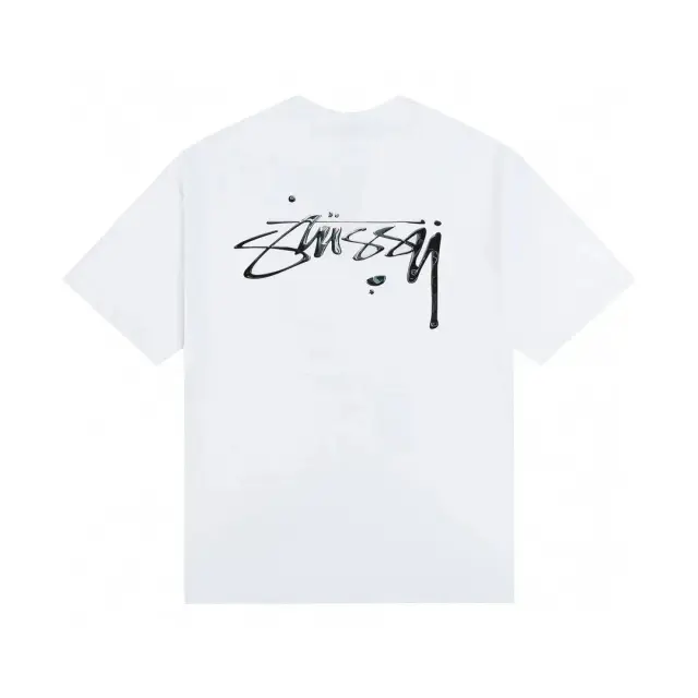 Stussy Chrome Logo White T-Shirt