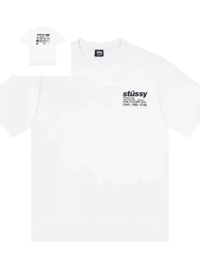 Stussy Irvine California White T-Shirt