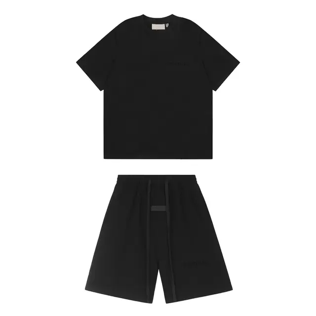 Fear of God Essentials T-Shirt and Shorts Set Black