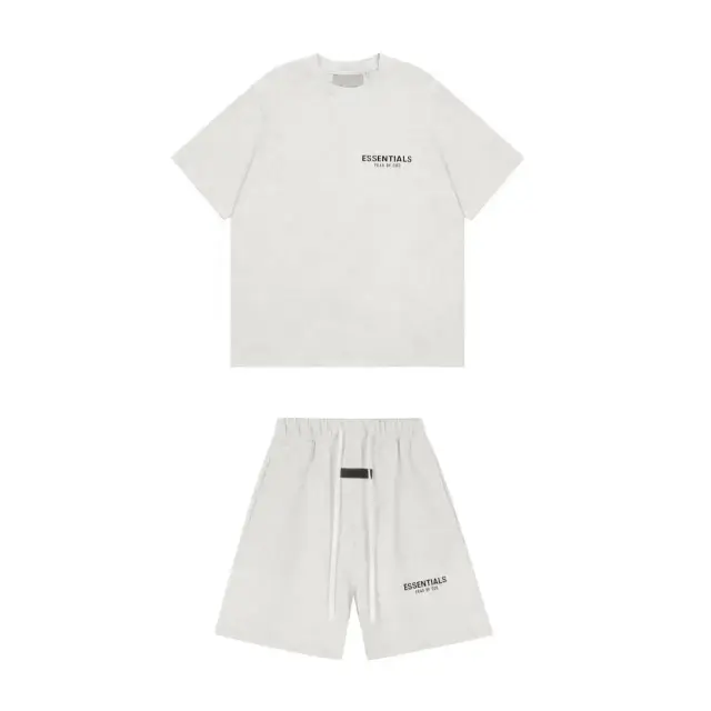 Fear of God Essentials T-Shirt and Shorts Set Off White