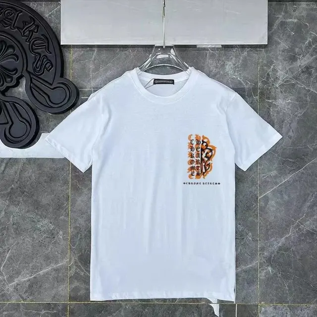 Chrome Hearts Gothic Orange White T-Shirt