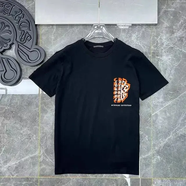Chrome Hearts Orange Logo T-Shirt Black