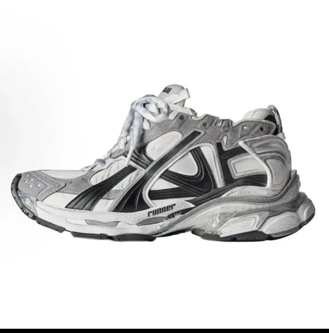 Balenciaga Runner White Black Grey
