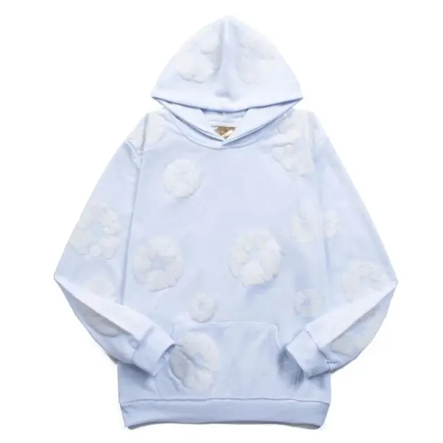 Readymade x Denim Tears Wreath Hoodie Light Blue White
