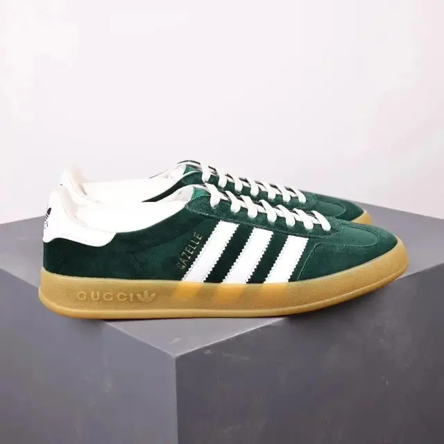 Gucci x adidas Gazelle Dark Green White
