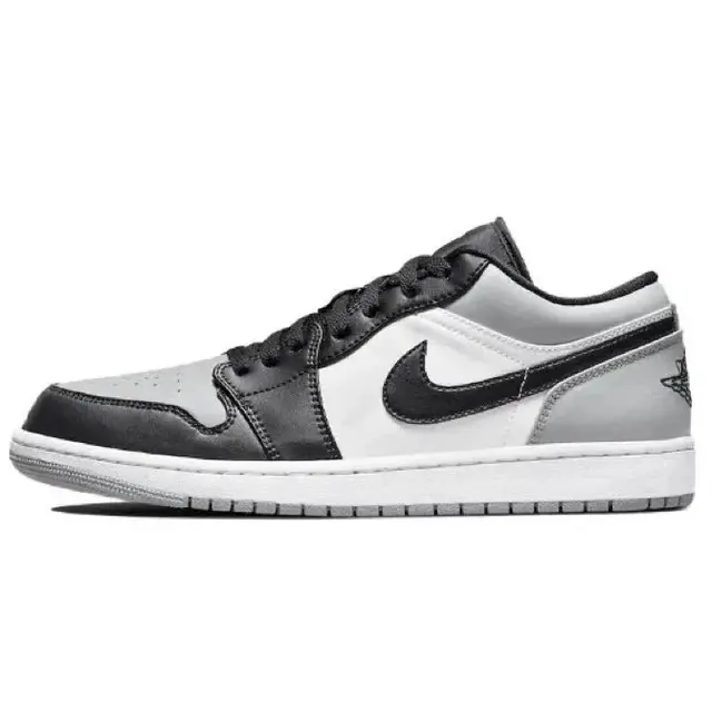 Air Jordan 1 Low Black, Grey and White