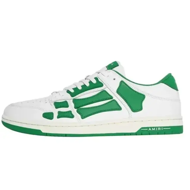 AMIRI Skel Top Low White and Green