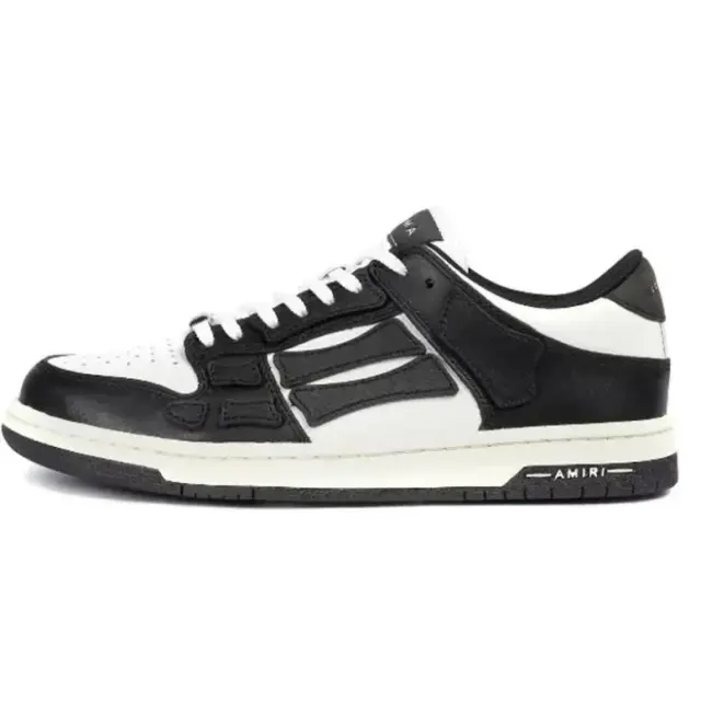AMIRI Skel Top Low Black White
