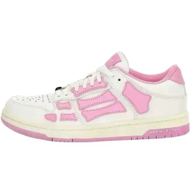 Amiri Skel Top Low White and Pink