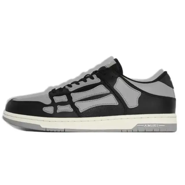 Amiri Skel Top Low Black and Grey