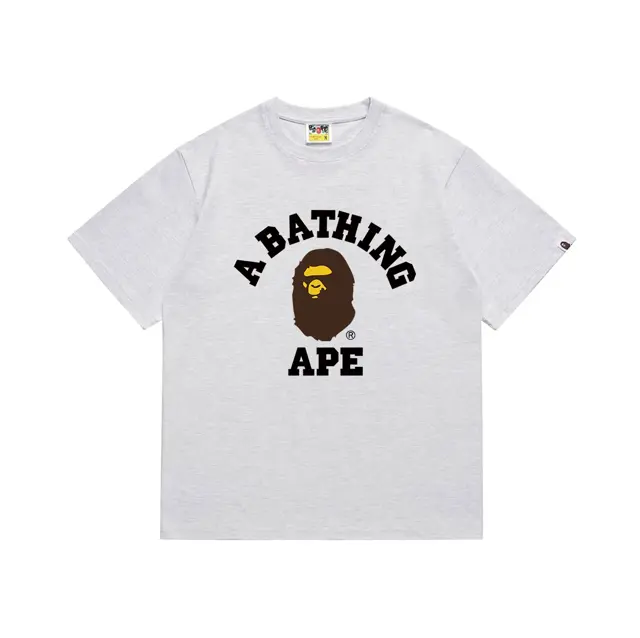 A Bathing Ape College T-Shirt Heather Gray