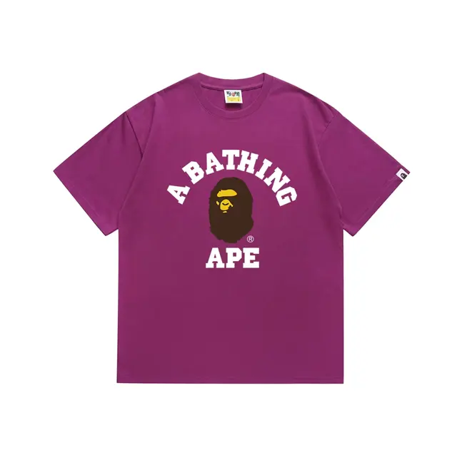 A Bathing Ape College Tee Deep Purple