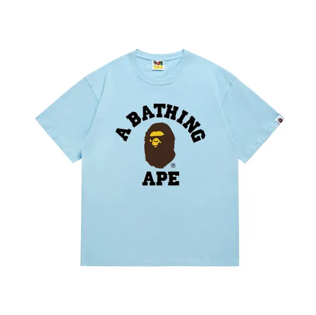 A Bathing Ape College Tee Sky Blue