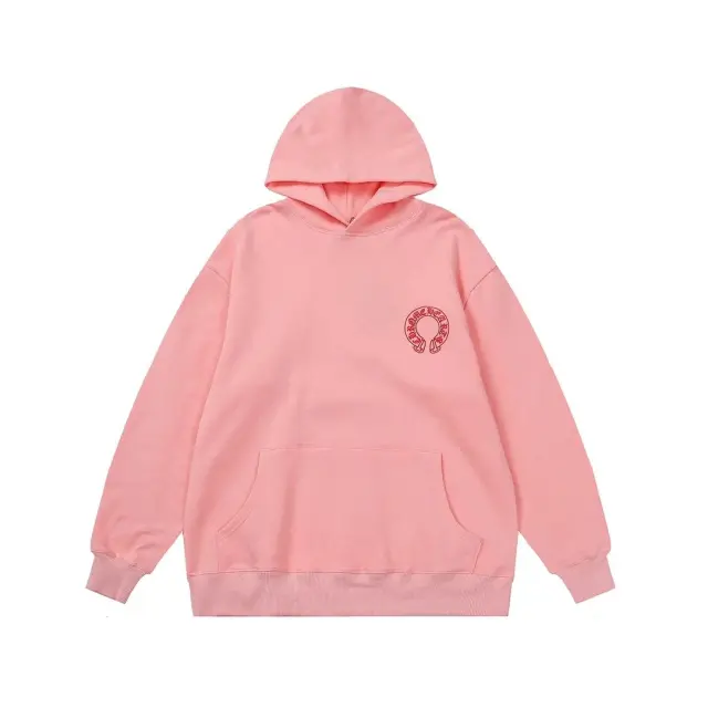 Chrome Hearts Horseshoe Pink Hoodie