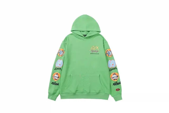 Chrome Hearts Green Graphic Hoodie