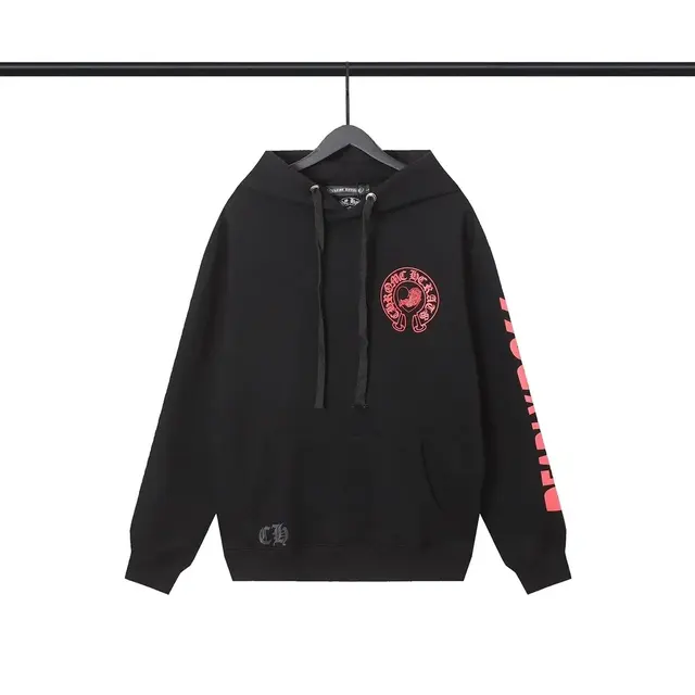 Chrome Hearts Pink Heart Black Hoodie
