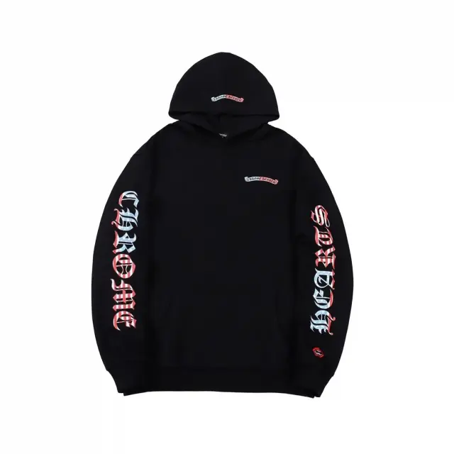 Chrome Hearts Gradient Script Pullover Hoodie Black